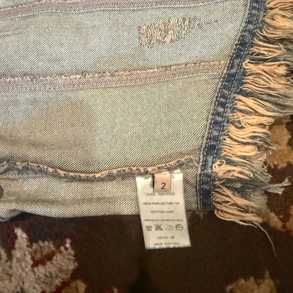 Afterhours Denim Strapless Top - Picture 5 of 5